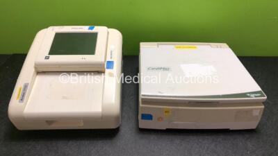 Job Lot Including 1 x Philips Avalon FM20 Fetal Monitor (No Power) and 1 x Fukuda Denshi CardiMax FX-7542 ECG Machine (Draws Power with Damage to Casing, Does Not Power Up - See Photos) *SN DE53107750 / 50000279*