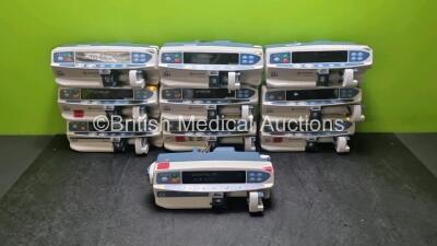 Job Lot of Syringe Pumps 7 x Carefusion Alaris GH, 1 x Carefusion Alaris Guardrails Plus CC, 1 x Cardinal Health Alaris GH and 1 x Ascena GH (6 x Power Up) *SN 800259325 / 800225012 / 800253384 / 800253385 / 800211542 / 800218124 / 800259080 / 13515126 / 