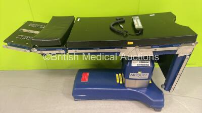 Maquet Alphastar Electric Operating Table with Cushions (2 x Missing) and Controller (No Power)