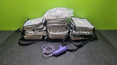 10 x NDD Easy On-PC (TrueFlow) PC Based Spirometers in Carry Cases and Job Lot of Spirettes