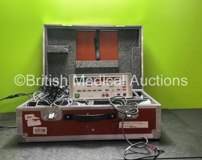 Stockert Type EP-Shuttle Ablation Generator with Remote Control Unit with 2 x Footswitches and Connection Leads in Transport Carry Case (Powers Up)