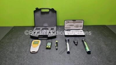 Mixed Lot Including 2 x 1 x Keeler Standard Ophthalmoscopes, 1 x Pura X Blood Glucose Meter and 1 x Accutrend Plus Blood Glucose Monitor *gl*