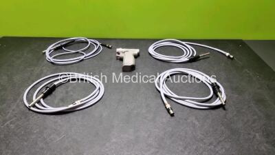 Mixed Lot Including 3 x KVC Medical Light Cables, 1 x Olympus Light Cable and 1 x Conmed Hall Power Pro Electric Modular Handpiece Ref PRO2100E