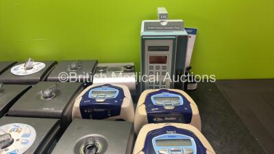 Job Lot Including 12 x Respironics System One Humidifiers, 1 x ResMed Escape S9 CPAP Unit with 1 x Power Supply, 4 x ResMed S8 Escape II CPAP Units, 2 x Philips Respironics Nebulisers and Large Quantity of Various CPAP Power Supplies - 3