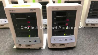 9 x Datascope Duo Patient Monitors Including SpO2 and NIBP Options (All Power Up) *RI* - 2