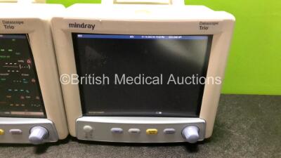 3 x Mindray Datascope Trio Patient Monitors Including ECG, SpO2, T1 and NIBP Options (All Power Up) *RI* - 3