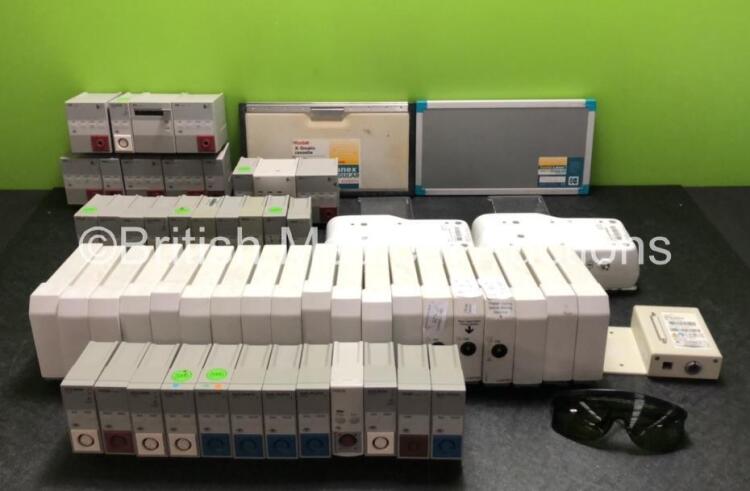 Mixed Lot Including 16 x Blank Modules, 34 x Various Agilent Modules, 2 x liDCO CNAP Modules, 1 x LiDCO BP Module, 1 x Kodak X-Omatic Cassette, 1 x Kodak Lanex Cassette and 3 x GE E-INTPSM Modules