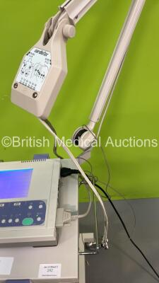 ECG Lead and 1 x Nihon Kohden ECG-9022K Cardiofax GEM Electrocardiograph Machine on Stand with 1 x 10 Lead ECG Lead (Powers Up) *02876* - 3