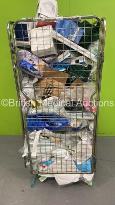 Cage of Mixed Consumables Including Latex-Free Gloves, Face Masks and Insulin Syringes (Cage Not Included - Out of Date)