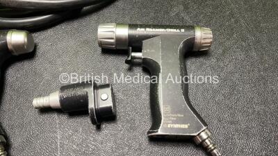 Job Lot Including 1 x Synthes 511.610 Handpiece (Damaged Trigger-See Photo) 1 x Synthes 511.606 Handpiece, 1 x Hose and 3 x Attachments - 3