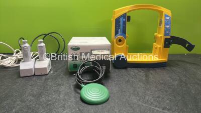 Mixed Lot Including 2 x 3M 9661 Surgical Clippers with Charging Stations (1 Powers Up, 1 No Power) 1 x Endogator Model EGP-100 Irrigation Pump with Foot Pedal (No Power) 1 x LSU Suction Unit (Spares and Repairs) *SN A6110, 78200441984*