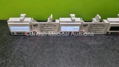 4 x CME Medical T34 Ambulatory Syringe Pumps (All Power Up when Tested with Stock Batteries-Batteries Not Included) - 3