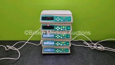 5 x B Braun Infusomat Space Pumps (4 x Power Up with Stock Power, Stock Power Not Included) *SN 89277 / 20250 / 89252 / 8713050 / 14802*