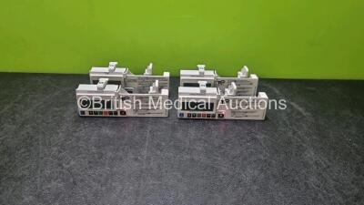 4 x CME Medical T34 Ambulatory Syringe Pumps (All Power Up when Tested with Stock Batteries-Batteries Not Included)