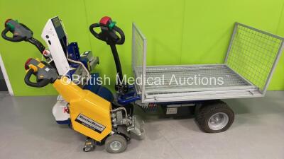 1 x Zallys M13 Electric Tow Tractor, 1 x MasterMover SM100 Plus Electric Tug and 1 x Zallys HT Electric Trolley (All No Power) *G*