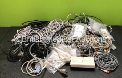 Job Lot of Draeger Patient Monitoring Cables and 2 x Power Supplies