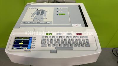 Mortara ELI250c ECG Machine on Stand with 10 Lead ECG Lead (Powers Up) *S/N* - 2