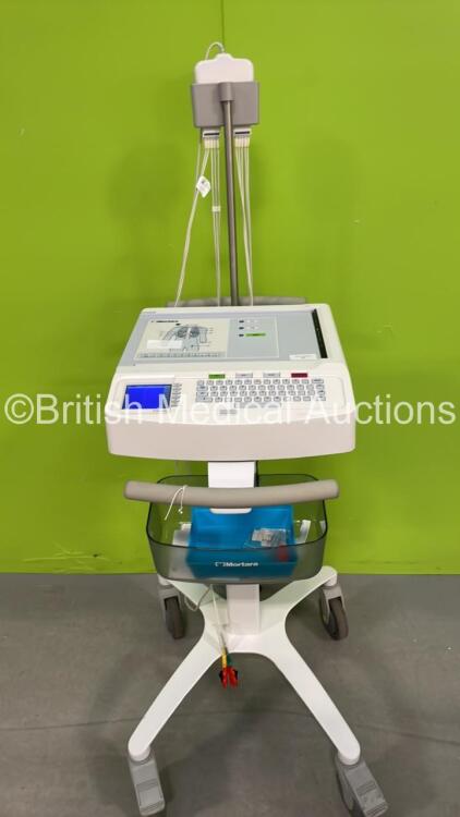 Mortara ELI250c ECG Machine on Stand with 10 Lead ECG Lead (Powers Up) *S/N 115050243731*