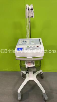 Mortara ELI250c ECG Machine on Stand with 10 Lead ECG Lead (Powers Up) *S/N NA*