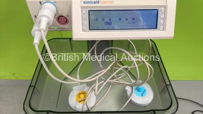 Sonicaid Team Duo Fetal Monitor on Stand with 2 x Transducers (Powers Up) - 2