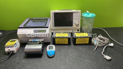 Mixed Lot Including 1 Dia Med ID 37 SI Incubator (Powers Up) 1 x Millennia Vital Signs Monitoring System (Untested Due to Missing Power Supply) 1 x CME Medical Bodyguard 545 Pump with Charger Unit (Powers Up) 1 x ResMed S9 Auto Set CPAP Unit (Powers Up wh