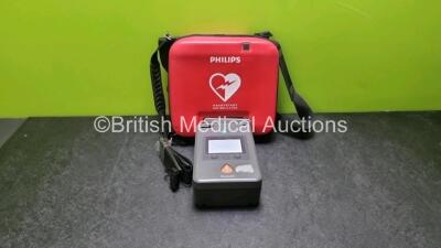 Philips Heartstart FR3 Defibrillator in Carry Case and 1 x Philips Battery *Exp 12-2023* in Carry Case (Powers Up) *SN C15B-0024*