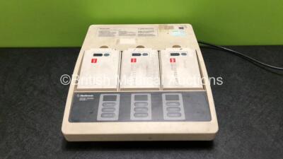 Medtronic Battery Support System 2 Charger with 3 x Lifepak NiCd Batteries (Powers Up)