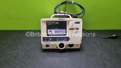 Medtronic Lifepak 20 Defibrillator / Monitor Including ECG and Printer Options with 3 Lead ECG Lead and Paddle Lead (Powers Up)