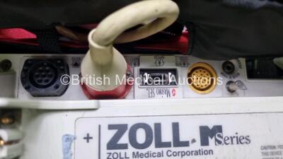 Job Lot Including 1 x Zoll M Series Biphasic 200 Joules Max Defibrillator Including ECG and Printer Options with 1 x SpO2 Finger Sensor Connector and 1 x Zoll E-Series Defibrillator with ECG, SpO2, NICP and CO2 Options, 1 x Zoll 3 Lead ECG Lead, 1 x 5 Le - 4