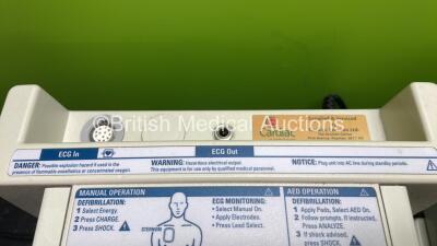 4 x Philips Heartstart XL Defibrillators Including ECG and Printer Options with 4 x Paddle Leads, 4 x Philips M3725A Test Loads and 4 x 3 Lead ECG Leads (All Power Up) *SN US00601964, US00116956, US00601961, US00116953* - 3