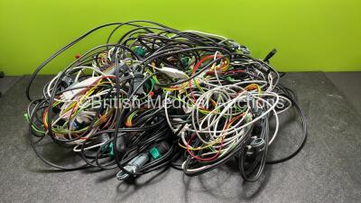 Job Lot of Defibrillator Leads and Connection Cables