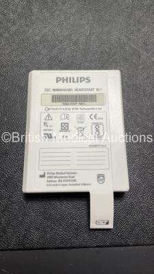 Philips Heartstart XL+ Defibrillator Including ECG and Printer Options with 1 x Paddle Lead, 1 x 3 Lead ECG Lead, 1 x Battery and 1 x Philips M3725A Test Load (Powers Up) *SN US61717190* - 6