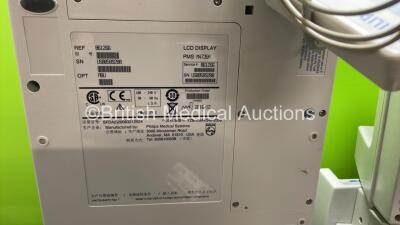 4 x Philips Heartstart XL Defibrillators Including ECG and Printer Options with 4 x Paddle Leads, 4 x Philips M3725A Test Loads and 4 x 3 Lead ECG Leads (All Power Up) *SN US00589288, US00124454, US00583000, US00578468* - 5