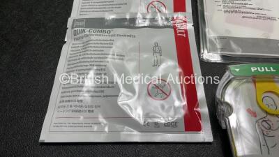 Mixed Lot Including 5 x Physio Control Pacing / Defibrillation ECG Electrodes *All out of Date* 3 x Philips M5073A Adult Training Pads, 1 x Philips 3 Lead ECG Lead - 2