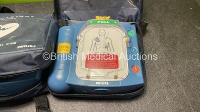 4 x Philips Heartstart Training Defibrillators in Carry Bags - 2