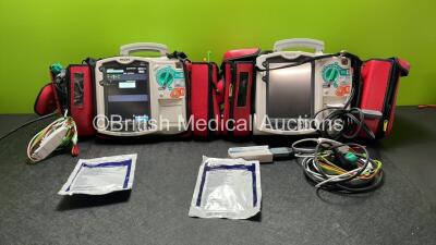 1 x Philips Heartstart MRx Defibrillator Including Pacer, ECG and Printer Options, 1 x Philips Heartstart MRx Defibrillator Including ECG and Printer Options, 1 x Philips M3539A Module, 1 x Philips M3538A Batteries, 2 x Paddle Leads, 2 x 3 Lead ECG Leads,