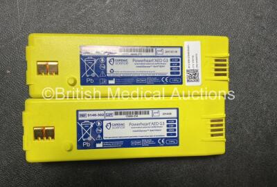 2 x Cardiac Science Powerheart AED G3 Defibrillators with 2 x Batteries (Both Power Up) - 5