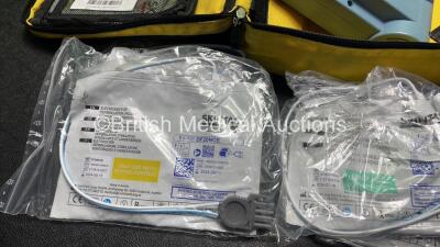 2 x Laerdal Heartstart FR2+ Defibrillators with 2 x Philips M3863A Batteries *Install Dates 11-2023, 09-2025* 4 x Skintact Electrodes in Carry Bags (Both Power Up and Pass Self Tests) *SN 1205177273, 0510801444* - 3