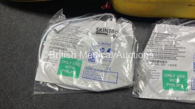 2 x Laerdal Heartstart FR2+ Defibrillators with 2 x Philips M3863A Batteries *Install Dates 11-2020, 12-2020* 2 x Skintact Electrodes in Carry Bags (Both Power Up and Pass Self Tests) *SN 051801553, 0307227461* - 4