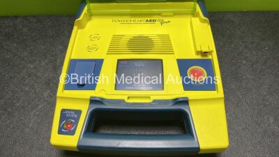 Cardiac Science Powerheart AED G3 Defibrillator with 2 x Cardiac Science Powerheart AED G3 Ref 9144 Batteries (Powers Up) *SN4308906* - 2