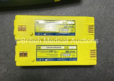 Cardiac Science Powerheart AED G3 Defibrillator with 2 x Cardiac Science Powerheart AED G3 Ref 9144 Batteries (Powers Up) *SN4308906* - 4