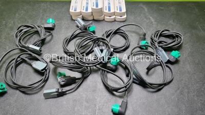 Job Lot Including 9 x Philips M3725A and 9 x M3508A Paddle Leads - 3