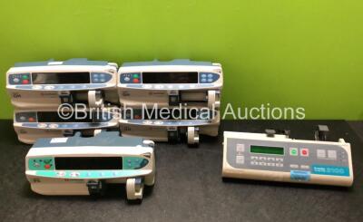 Job Lot Including 4 x CareFusion Alaris GH Syringe Pumps (3 x Power Up, 1 x No Power) 1 x CareFusion Alaris PK Syringe Pump (Powers Up) and 1 x Graseby 3100 Syringe Pump (Powers Up)