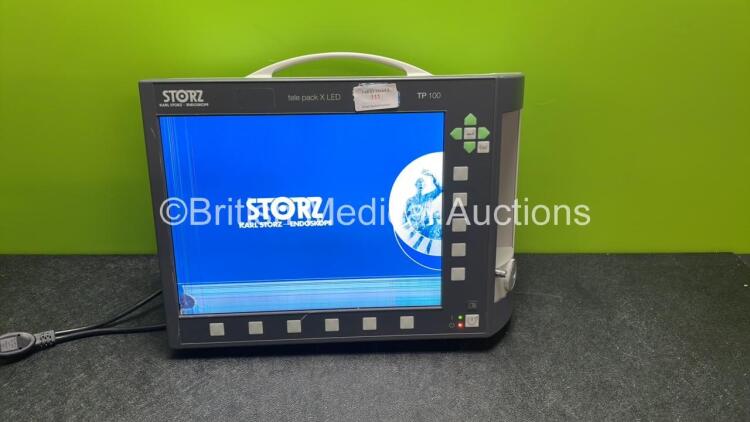 Karl Storz Endoskope TP 100 tele pack X LED Endoscopic Imaging System Software Version - 5.1.1 (Powers Up with Damaged Display Screen-See Photo)