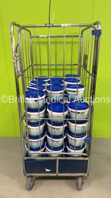 Cage of Approx 70 Tubs of Instasan Wipes (Cage Not Included)