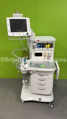 Datex-Ohmeda Aisys Anaesthesia Machine Software Version 08.01 with GE CAiOV Gas Module with Spirometry Option *Mfd 2005* Ohmeda Aladin 2 Desflurane Vaporizer, Datex Aladin Sevoflurane Vaporizer, Bellows and Hoses (Powers Up) *S/N ANAS00286*