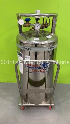 Wessington Cryogenics TPV-120 Nitrogen Vessel on Trolley