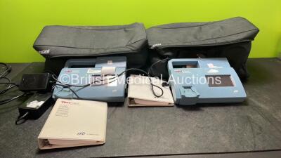 2 x IRMA Trupoint Blood Analysis Systems with 2 x AC Power Supplies in 2 x Carry Bags (Both Power Up) *SN 41364, 41356*