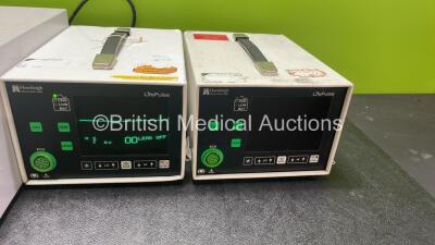 Mixed Lot Including 1 x GE 250cx Series Fetal Monitor (Powers Up with Cracked Casing and Damaged Printer Cover-See Photos) 2 x Huntleigh Life Pulse Patient Monitors (1 Powers Up, 1 No Power) - 8