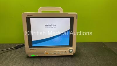 Mindray Beneview T5 Patient Monitor Software Version V5.0 (Powers Up with Damage-See Photo) *Mfd-2015*